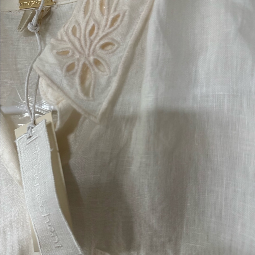 Magaschoni Cream Button-Up Shirt - Picture 4 of 9